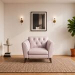 Enlay Jupiter 1 Seater Leatherette Curved Armrest Sofa