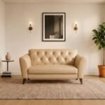 Enlay Jupiter 2 Seater Leatherette Curved Armrest Sofa