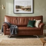 Enlay Earth Classic 3 Seater Leatherette Curved Armrest Sofa