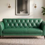 Enlay Jupiter 3 Seater Leatherette Curved Armrest Sofa