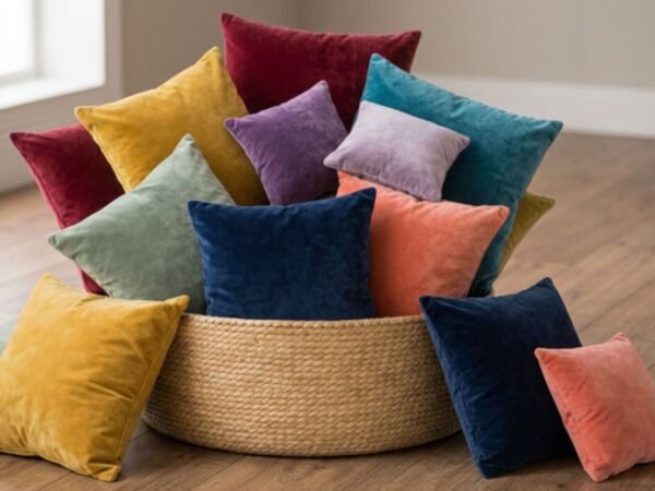 Enlay White Plain Microfiber Decorative Pillow