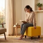 Enlay Sqare Plain Pouffe