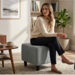 Enlay Sqare Plain Pouffe
